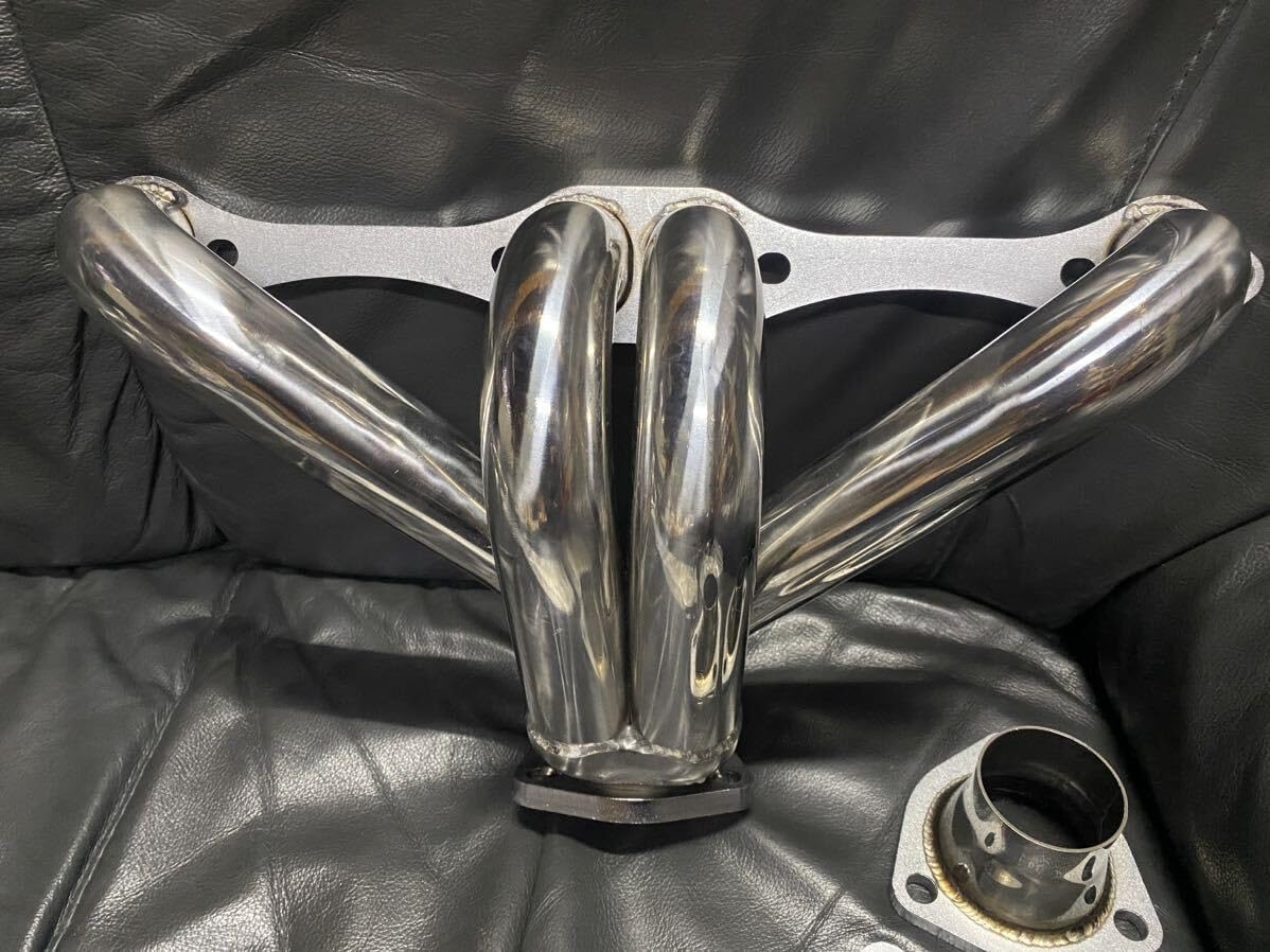 シボレースモールブロック用 ステンレス へダース インパラ ポリッシュ